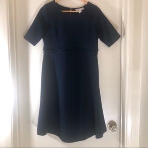 Motherhood Maternity navy textured dress size S